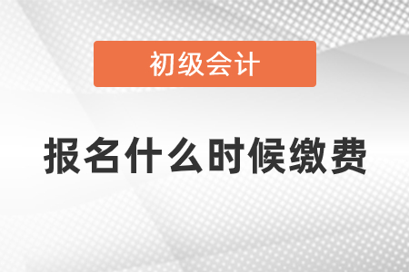 初級會計(jì)報(bào)名成功后什么時(shí)候繳費(fèi)