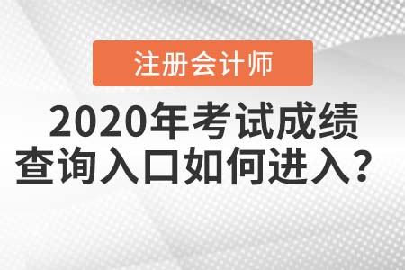 2020年中注協(xié)注冊會(huì)計(jì)師考試成績查詢?nèi)肟谌绾芜M(jìn)入？