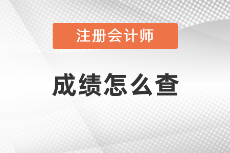 2020年注冊(cè)會(huì)計(jì)師成績(jī)出來了，該怎么查？