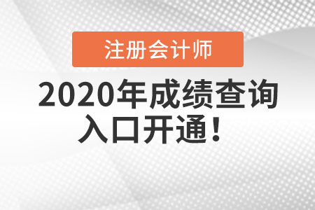 2020年注冊會計師成績查詢?nèi)肟陂_通！