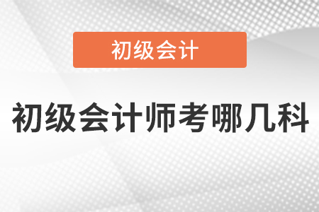 初級會計(jì)師考哪幾科