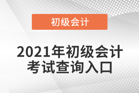2021年初級(jí)會(huì)計(jì)考試查詢?nèi)肟? alt=