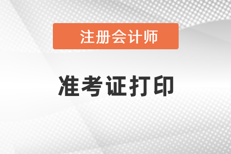 2021江西省南昌注冊(cè)會(huì)計(jì)師考試準(zhǔn)考證哪里可以打印？
