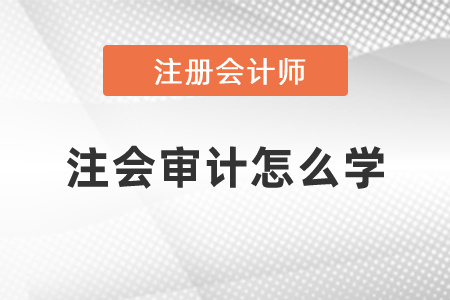 2021年注會(huì)審計(jì)怎么學(xué)
