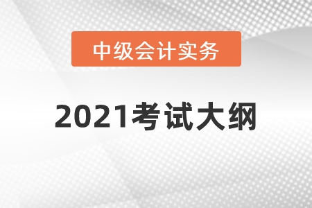 2021年《中級(jí)會(huì)計(jì)實(shí)務(wù)》考試大綱第一章：總論