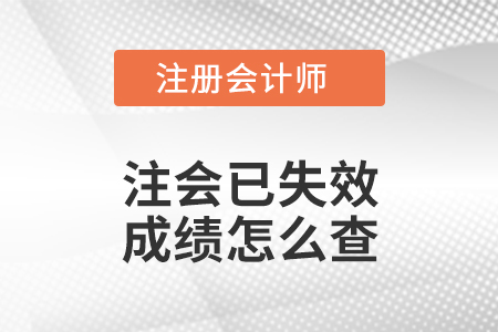 注會(huì)已失效成績(jī)?cè)趺床? alt=