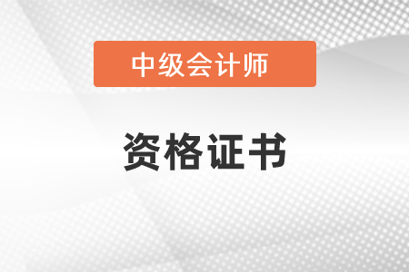 中級會計職稱證書管理號是什么？