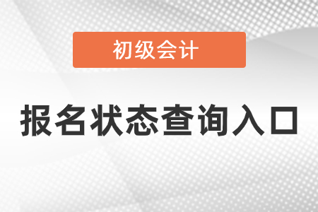 2021年初級(jí)會(huì)計(jì)報(bào)名狀態(tài)查詢?nèi)肟谑鞘裁? alt=