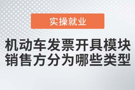 開(kāi)通機(jī)動(dòng)車(chē)發(fā)票開(kāi)具模塊的銷(xiāo)售方分為哪些類(lèi)型？