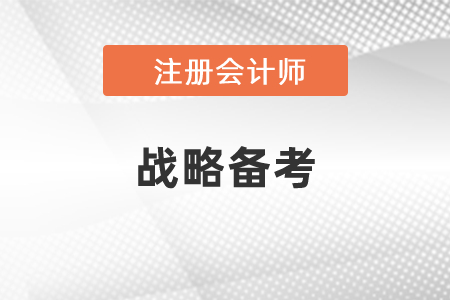 注冊會計師考試戰(zhàn)略的學(xué)習(xí)方式