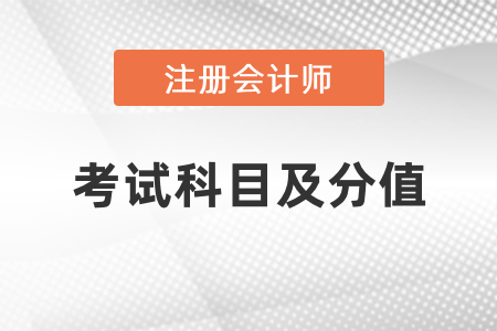 注冊(cè)會(huì)計(jì)師考試科目及分值