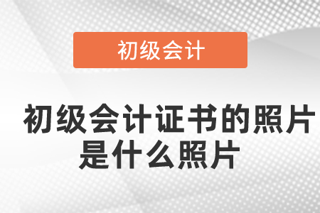 初級(jí)會(huì)計(jì)證書的照片是什么照片