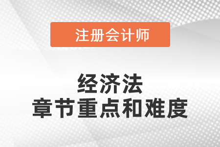 注冊(cè)會(huì)計(jì)師經(jīng)濟(jì)法章節(jié)重點(diǎn)和難度