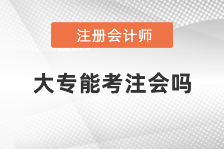 大專能考注會嗎