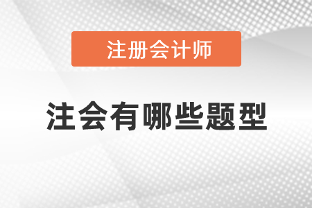 注會(huì)有哪些題型