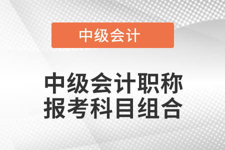 中級會計(jì)職稱報(bào)考科目組合