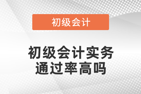 初級會計(jì)職稱初級會計(jì)實(shí)務(wù)通過率高嗎