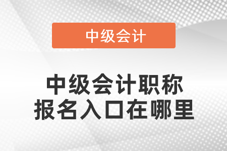 中級(jí)會(huì)計(jì)職稱(chēng)報(bào)名入口在哪里