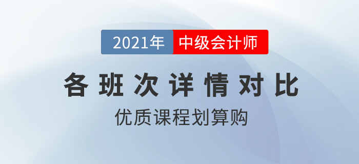 購買東奧2021年中級會計考試輔導(dǎo)課程有哪些優(yōu)惠？哪個班次最劃算？