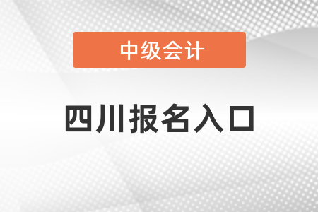 四川中級(jí)會(huì)計(jì)師報(bào)名入口