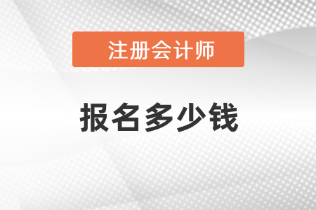 2021年度注會(huì)考試報(bào)名多少錢(qián)