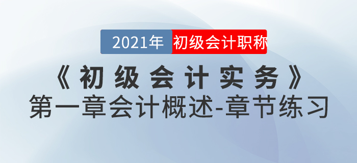 2021年《初級會計實務(wù)》第一章會計概述-章節(jié)練習