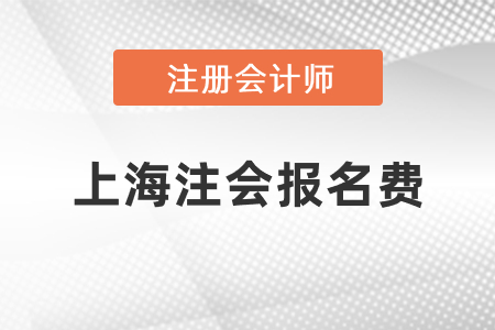 上海注會(huì)一科報(bào)名費(fèi)是多少錢