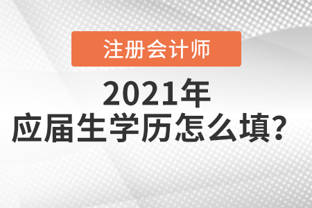注會報名應(yīng)屆生學(xué)歷怎么填