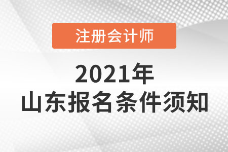2021年山東省臨沂注冊會計師報名條件須知
