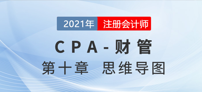 2021年注會(huì)《財(cái)務(wù)成本管理》第十章思維導(dǎo)圖
