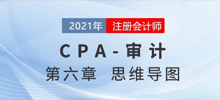 2021年注會審計第六章思維導(dǎo)圖