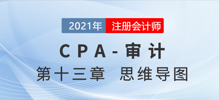 2021年注會審計第十三章思維導(dǎo)圖