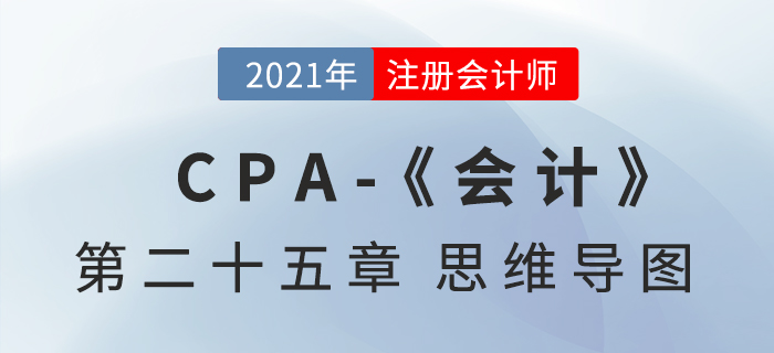 2021年CPA《會計》第二十五章思維導(dǎo)圖