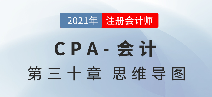 2021年CPA《會(huì)計(jì)》第三十章思維導(dǎo)圖