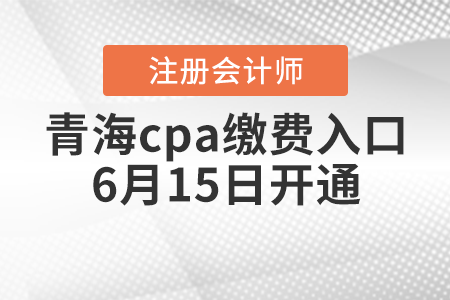 青海省果洛cpa繳費入口6月15日開通
