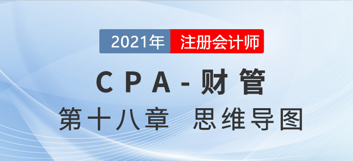 2021年注會(huì)《財(cái)務(wù)成本管理》第十八章思維導(dǎo)圖