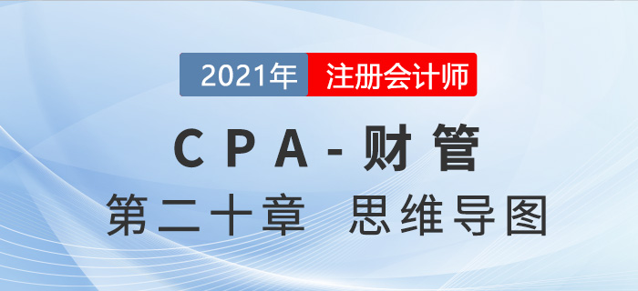 2021年注會《財務(wù)成本管理》第二十章思維導(dǎo)圖