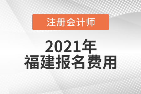 2021年福建注會報名費