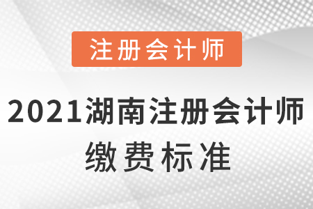 2021年湖南省懷化注冊(cè)會(huì)計(jì)師繳費(fèi)標(biāo)準(zhǔn)？