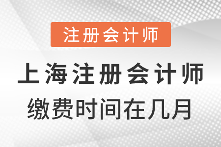 上海市虹口區(qū)注冊(cè)會(huì)計(jì)師繳費(fèi)時(shí)間在幾月？