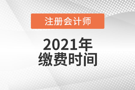 2021年注冊(cè)會(huì)計(jì)師報(bào)名繳費(fèi)時(shí)間是哪天