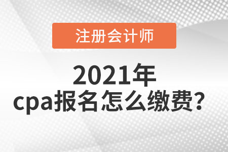 cpa報(bào)名怎么繳費(fèi)