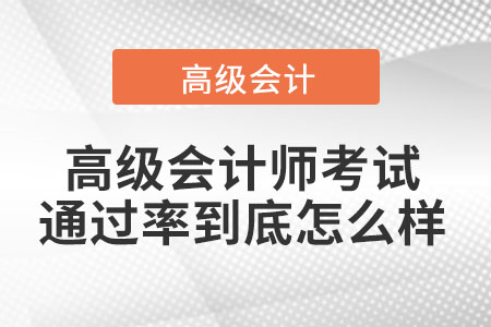 高級(jí)會(huì)計(jì)師考試通過率到底怎么樣