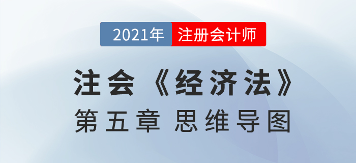 2021年CPA《經(jīng)濟(jì)法》第五章思維導(dǎo)圖