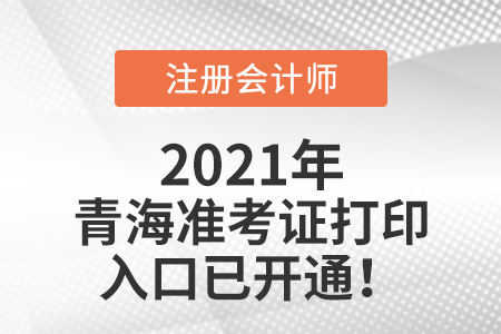 青海省海西2021年注冊會計師準考證下載網(wǎng)站已開通
