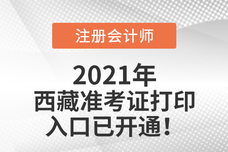 2021年西藏自治區(qū)山南CPA準(zhǔn)考證打印入口已開(kāi)通
