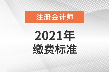 2021年注冊會計師考試?yán)U費(fèi)標(biāo)準(zhǔn)