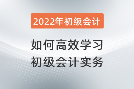 如何高效學(xué)習(xí)初級會計(jì)實(shí)務(wù)？