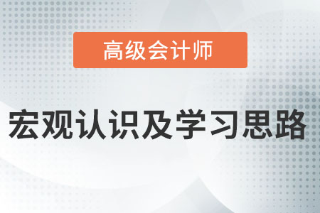 把握高級會(huì)計(jì)師考試的宏觀認(rèn)識及學(xué)習(xí)思路