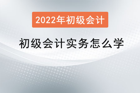 初級會計實務(wù)怎么學(xué)